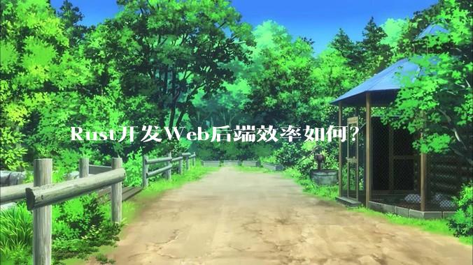 Rust开发Web后端效率如何？