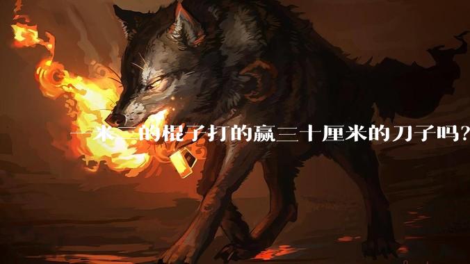 一米二的棍子打的赢三十厘米的刀子吗？